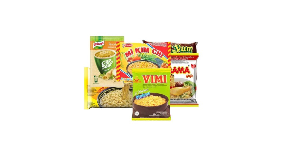 Infografika na instantní polévky