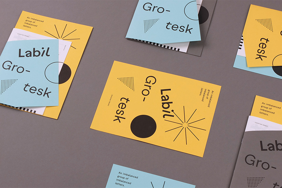 Autorské písmo Labil Grotesk