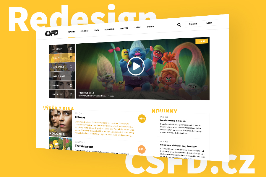 Redesign CSFD.cz