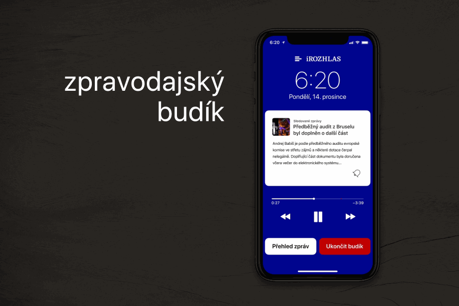 iRozhlas – zpravodajský budík