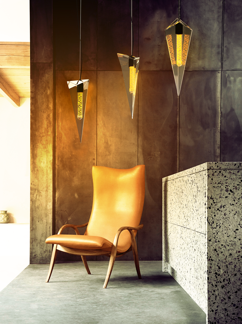 Pyramis — světlo z plexiskla