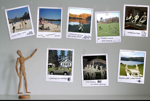 polaroid session kresba