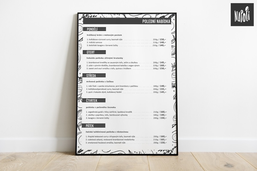 Jídelní týdenní menu 