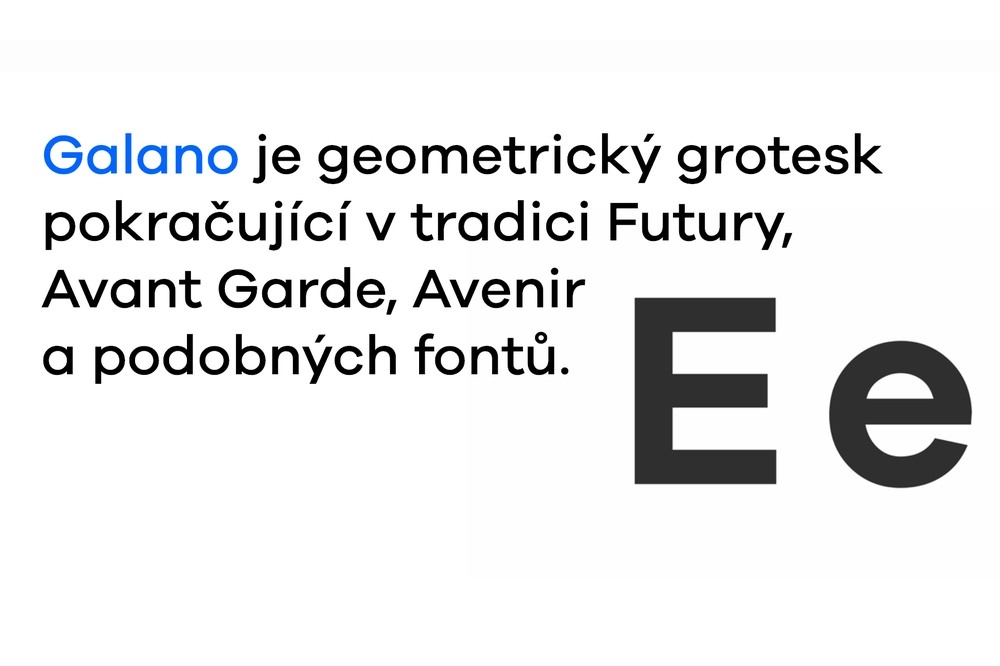 Web fontu Galano Grotesque