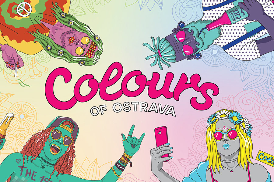 Vizuálny štýl hudobného festivalu (Colours of Ostrava)