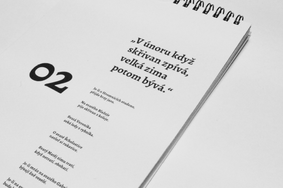 Kalendář s pranostikami