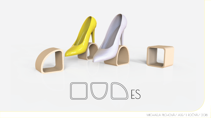 Výstavní display pro prezentaci obuvi