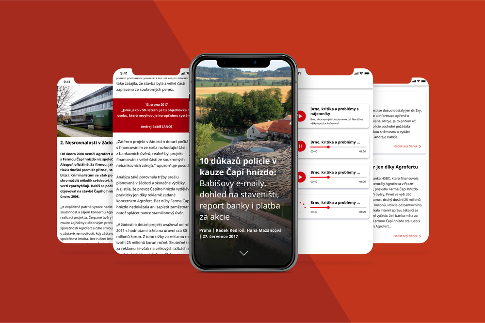 Český rozhlas – Longread layout