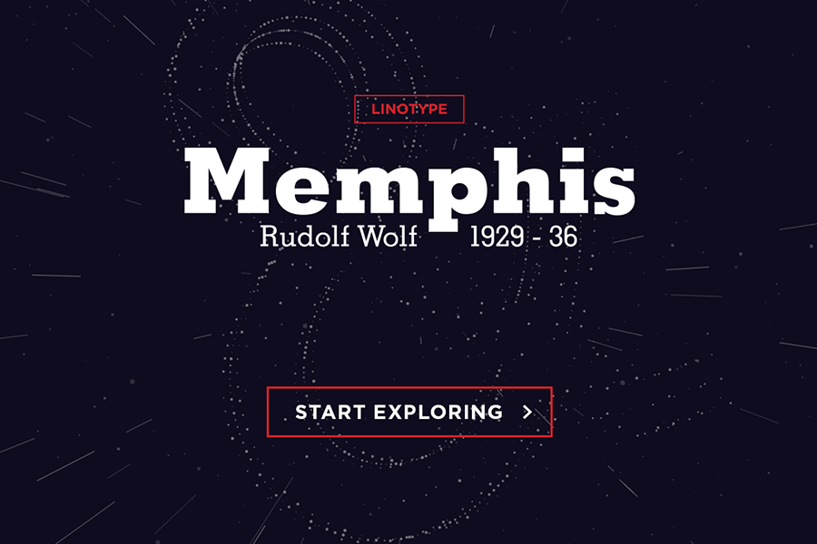 Memphis - Prezentácia fontu