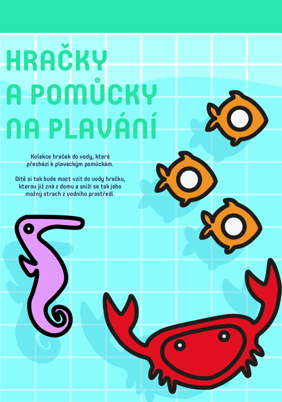 Hračky a pomůcky na plavání - Herní prvky