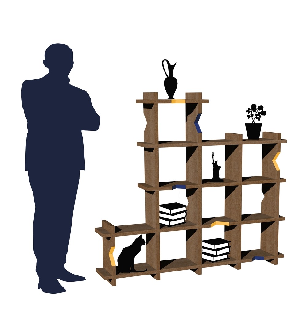 Puzzle Shelf / papierový nábytok
