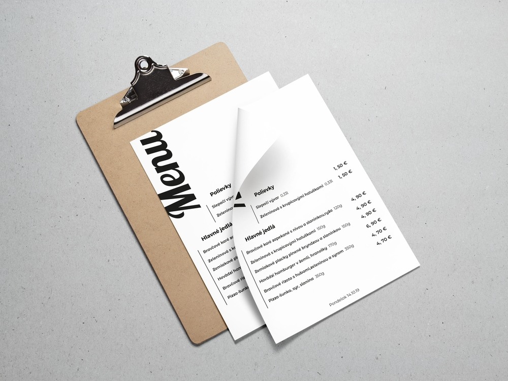 Reštauračné menu
