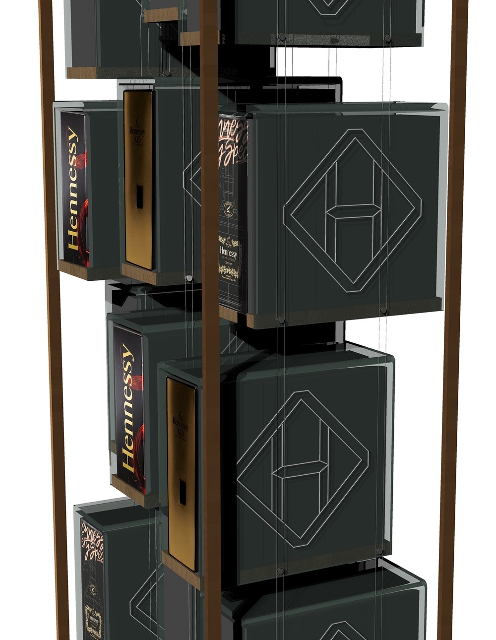 Výstavní stojan Hennessy