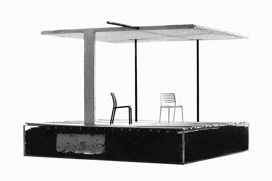 priestorová exteriérová konštrukcia