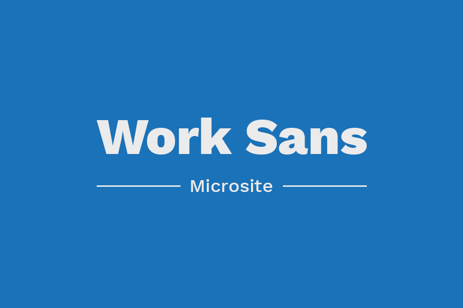 Microsite Work Sans