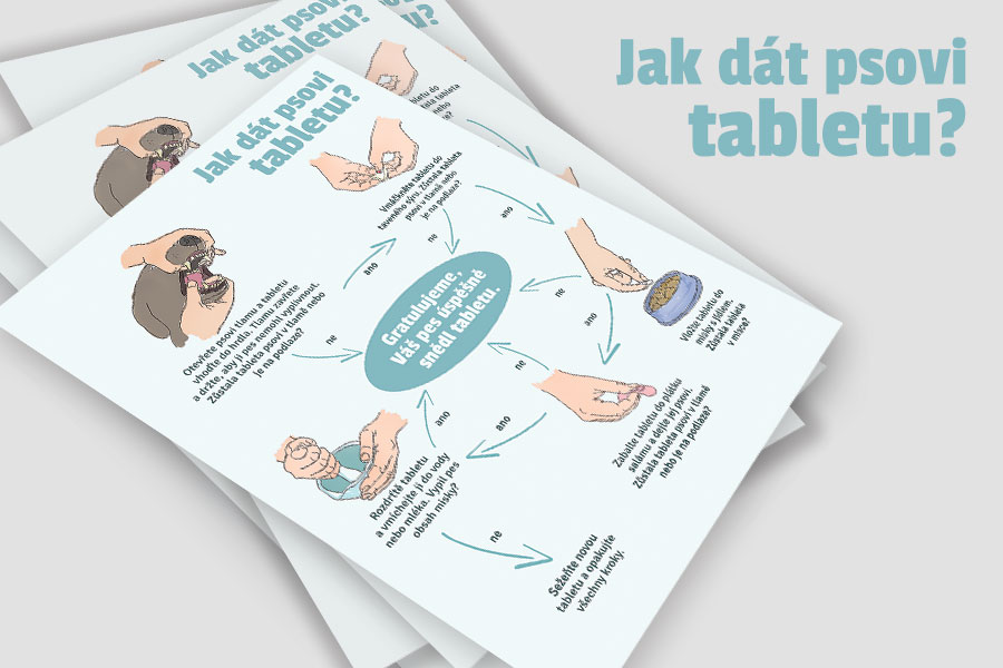 Návod - Jak dát psovi tabletu?