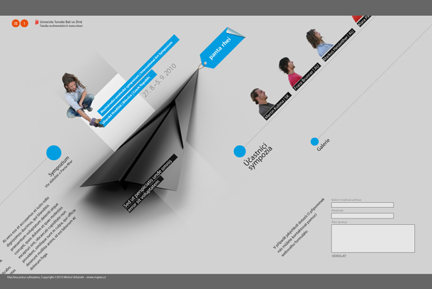 Webová prezentace Mazinárodního uměleckého sympozia Panta Rhei