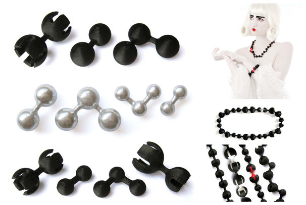 Magisterská práce - Sada šperků využívající alternativních materiálů