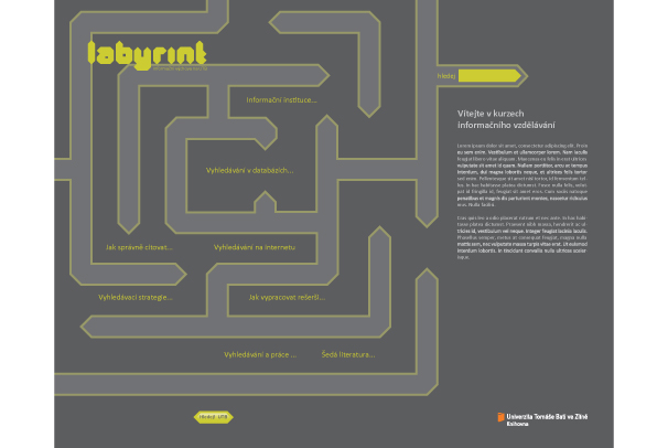 Informační vzdělávací výchova na UTB_LABYRINT