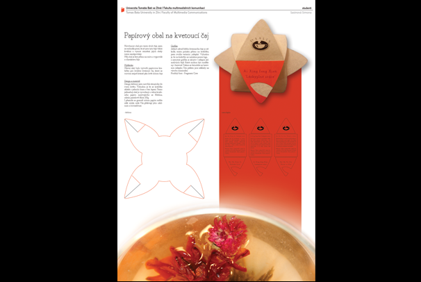 Papírová krabička na čaj