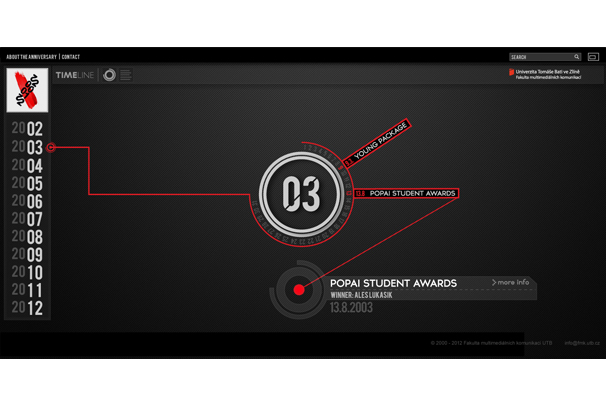 Web pro 10. výročí FMK