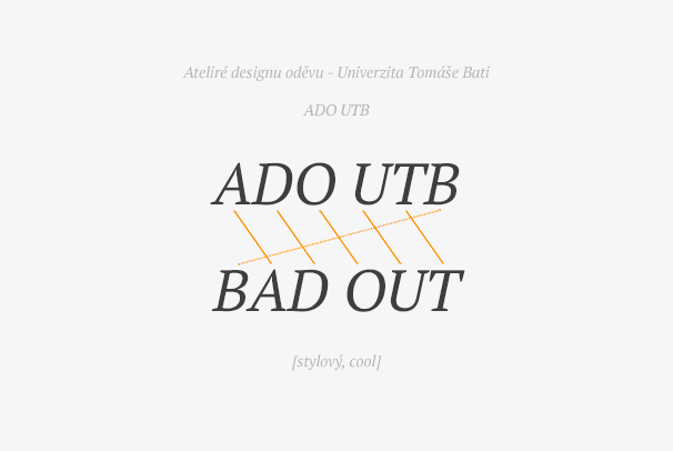 Koncepce vizuálního řešení ateliéru Design oděvu FMK