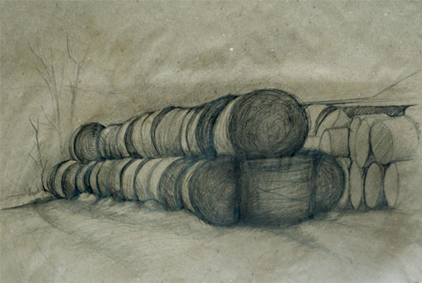 kresby-plenér Strměchy 09