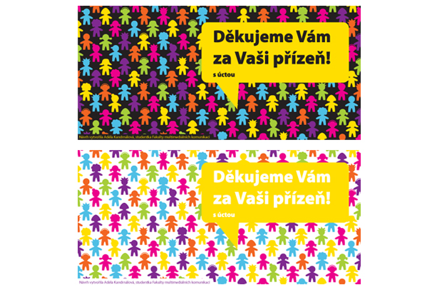Děkovná karta pro UTB