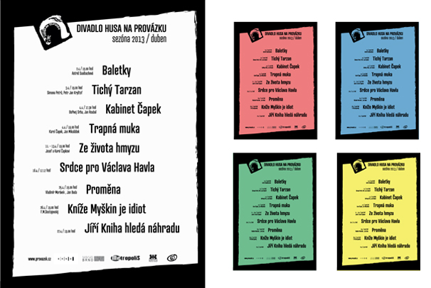 Program divadla HUSA NA PROVÁZKU