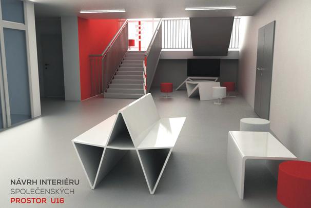 NÁVRH INTERIÉRU  SPOLEČENSKÝCH PROSTOR  U16