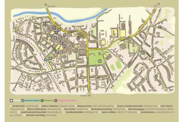 orientační systém města Uherské Hradiště