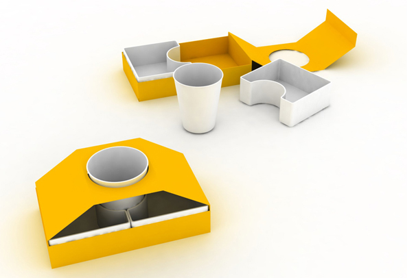 Přepravka na rychlé občerstvení