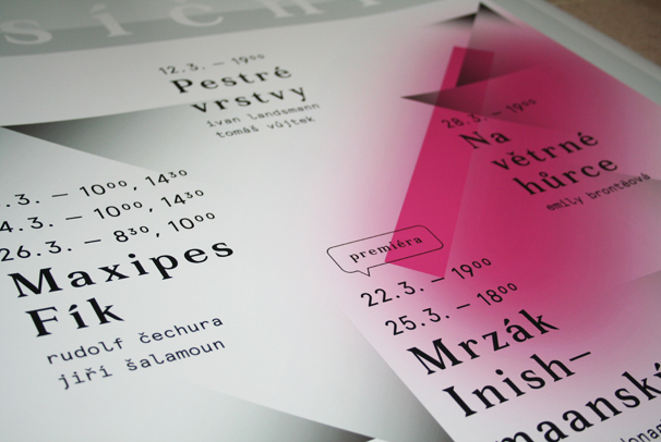 Měsíční program instituce, divadlo