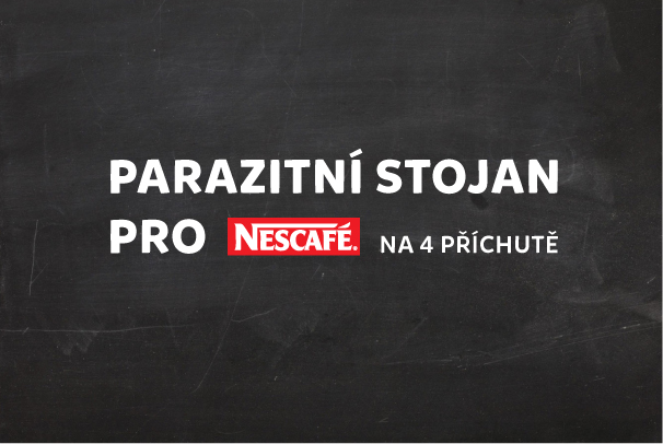 Parazitní stojan pro Nescafé