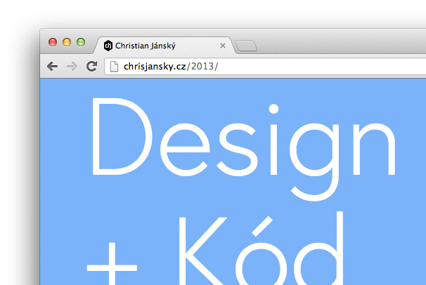 Osobní webové portfolio