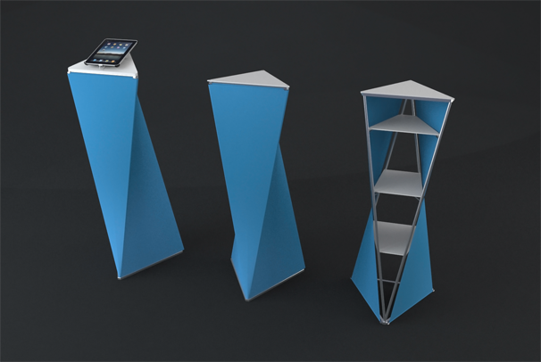 sada P.O.P. stojanů pro společnost Jansen Display