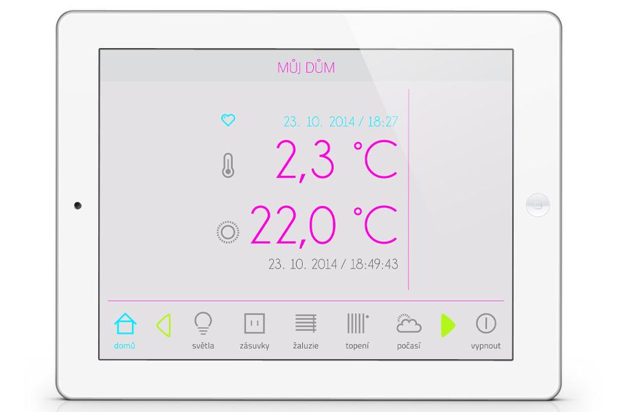 Inteligentný dom GUI