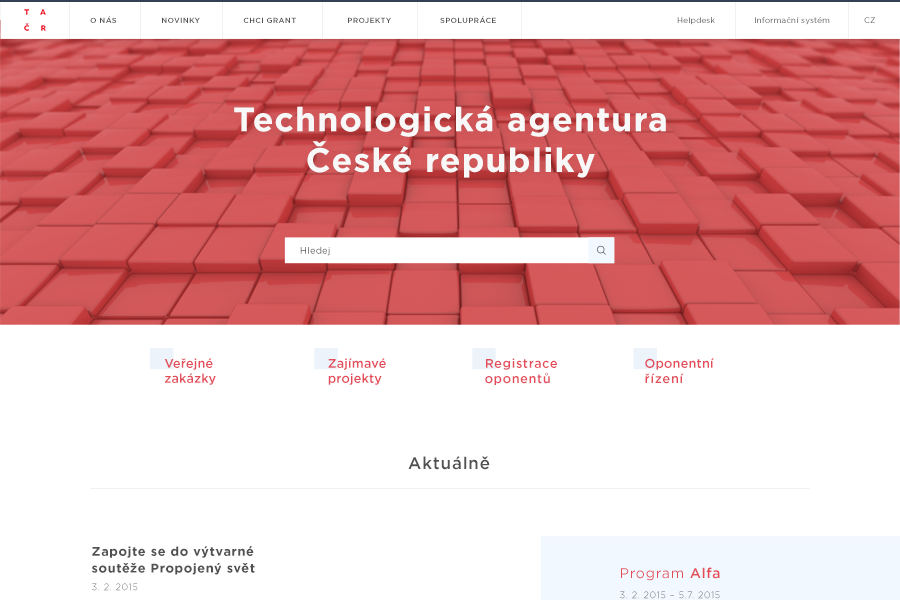 Technologická agentura / web