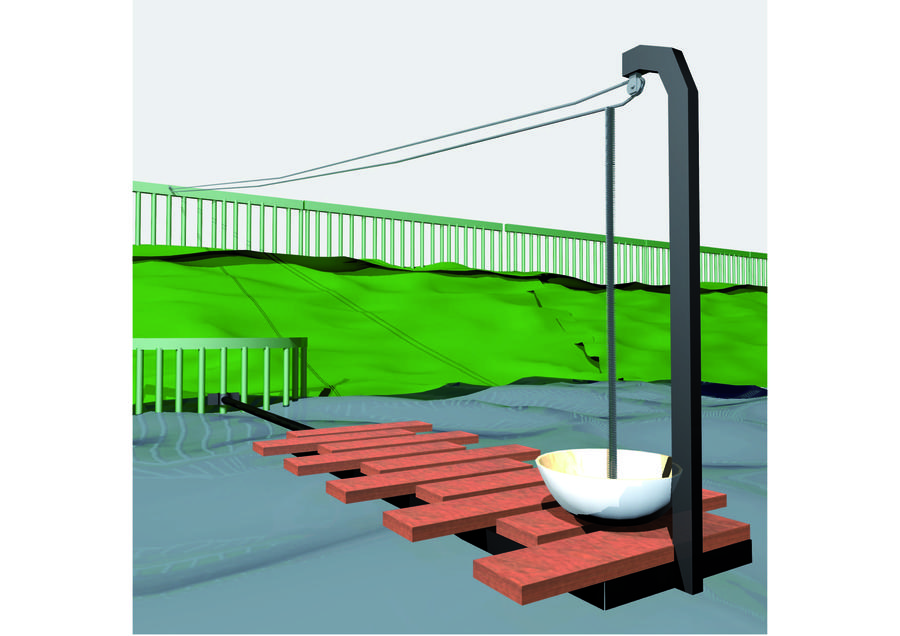 Jezírko Marion - Krmítko pro kachny