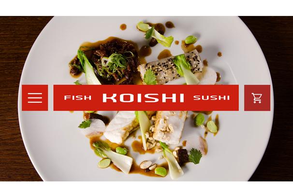 Redesign webu KOISHI SUSHI - koncept