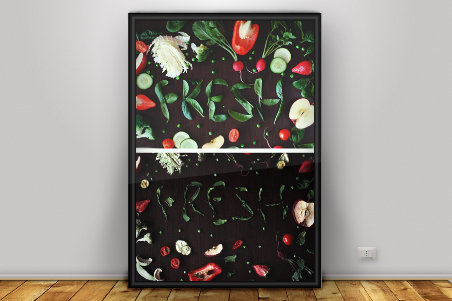 Typografický plagát- Food