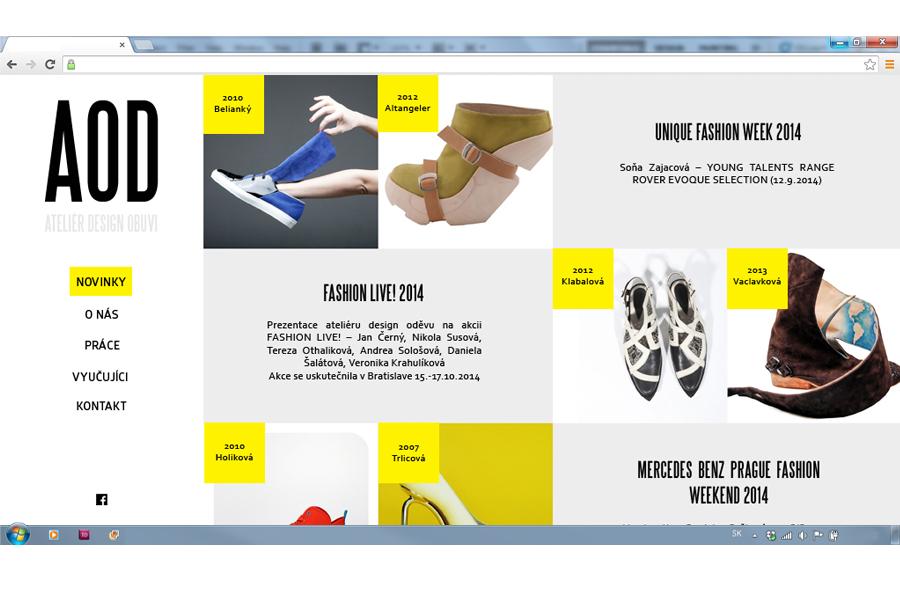 Web Ateliér design obuvi