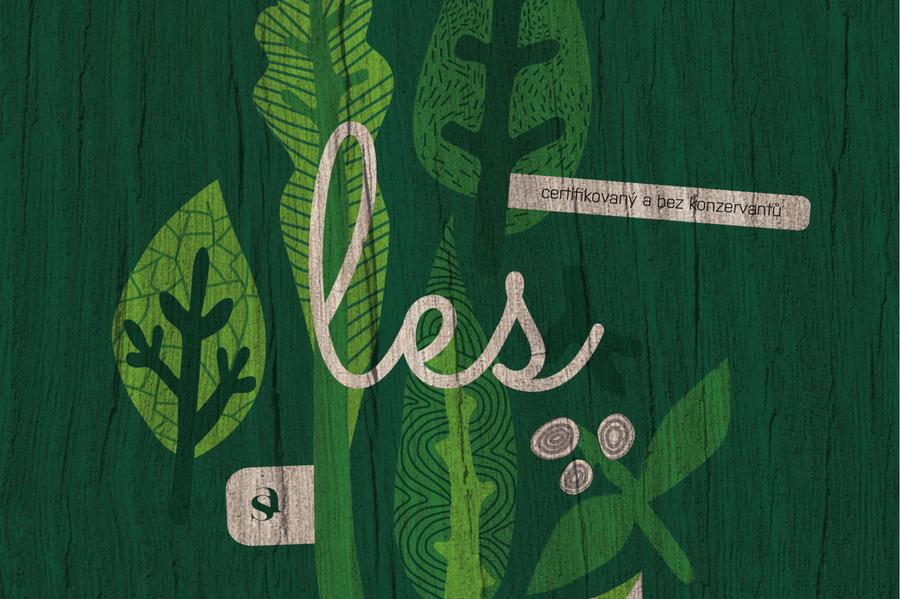 Les a.s., ilustrace inspirované lidovýma moudrostma o dřevu