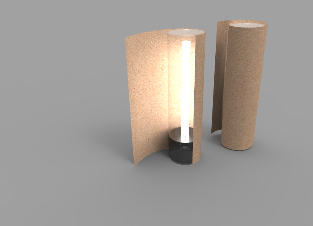 Coiling lamp