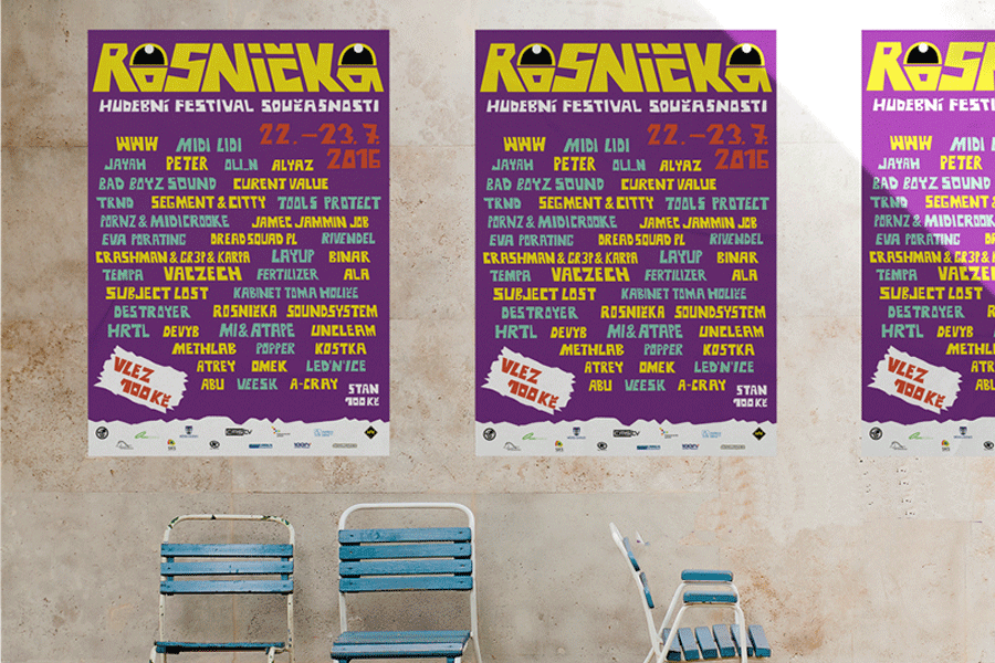 Vizuální styl festivalu Rosnička