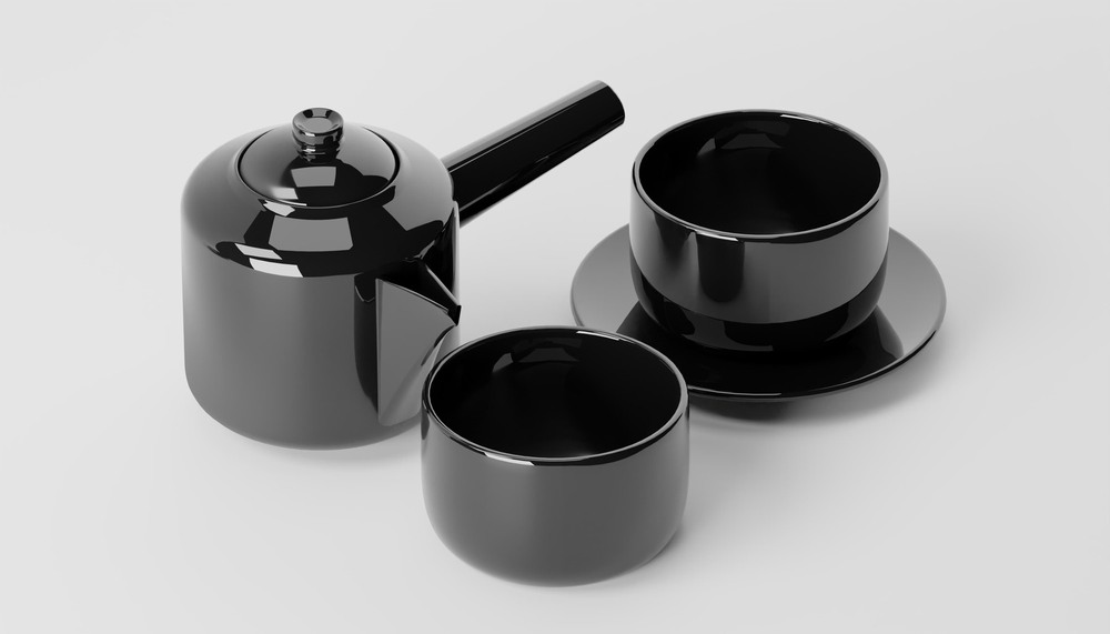 Porcelánová čajová sada k přípravě zeleného čaje