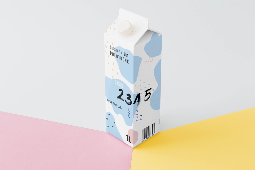 série obalů tetrapak pro mléko