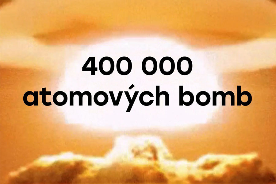 Globální oteplování infografika