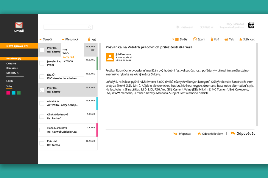 Email - redesign