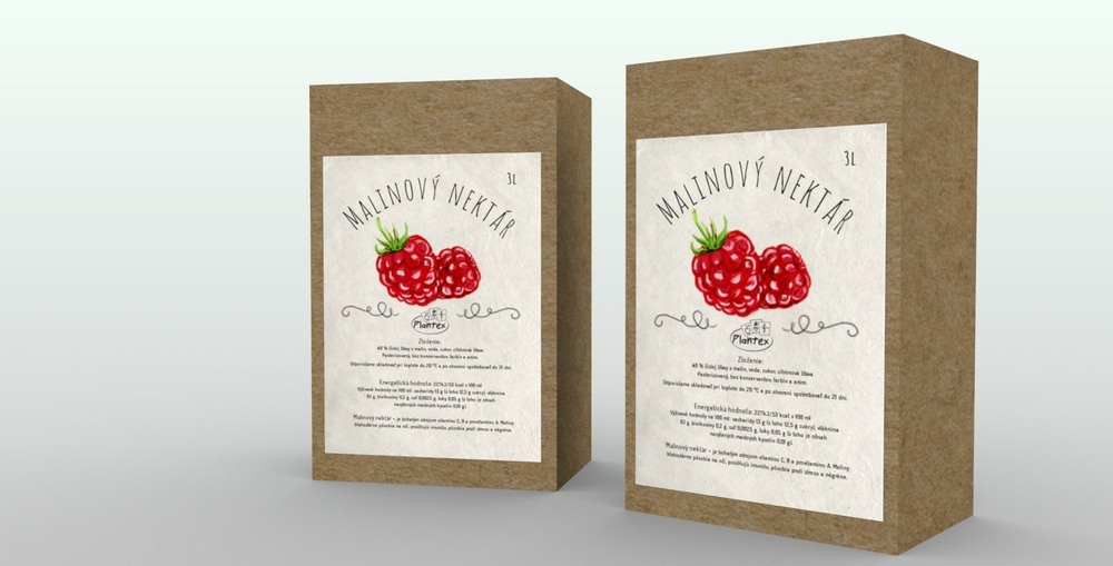 Redesign obalu_Malinový nektár_Plantex